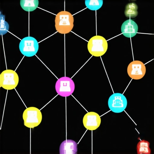 Illustration of interconnected backlinks and citations representing authority stacking in SEO