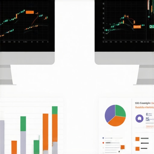 A professional SEO workspace with analytics tools and backlink charts