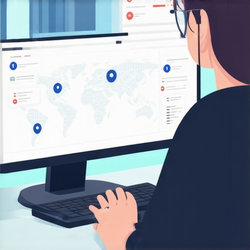 Person studying backlink analytics with local SEO charts.