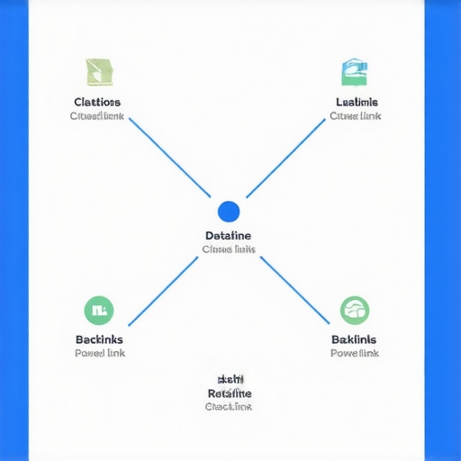 Authority Stacking Web Structure Diagram showing layered backlinks and citations forming a web of local SEO authority