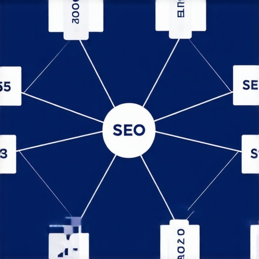 Authority Web Structure for Local SEO Diagram showing interconnected backlinks, citations, and community mentions creating a local SEO authority network.