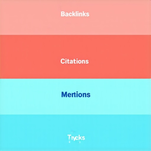 Layered diagram illustrating backlinks, citations, and mentions building local SEO authority.