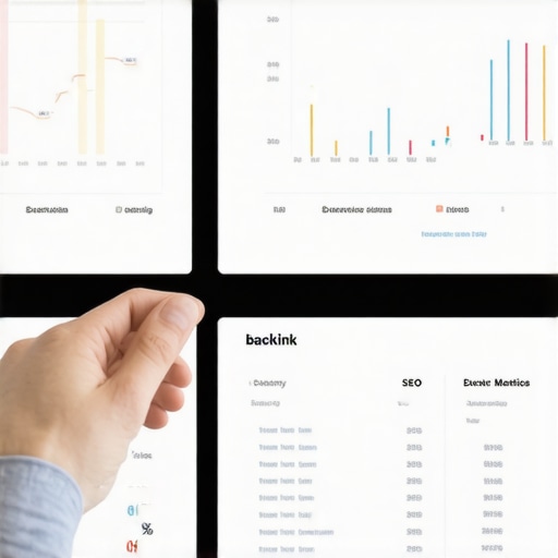 Analyzing Backlink Data for Local SEO Maintenance Person analyzing SEO backlink data on computer monitor in an office setting.