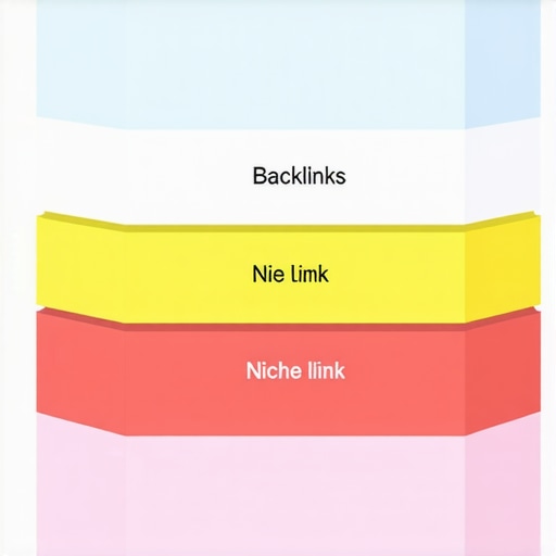 Diagram showing layers of backlinks and internal links in authority stacking for local SEO.