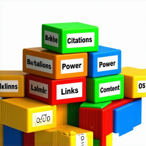 Colorful blocks stacked to illustrate authority layers in SEO
