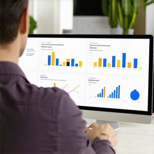 Analyzing Authority Stack Data for Local SEO SEO analyst reviewing citation and backlink reports on a computer monitor