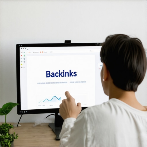 Analyzing Backlinks with SEO Tools Person reviewing backlink profiles on a laptop using SEO software