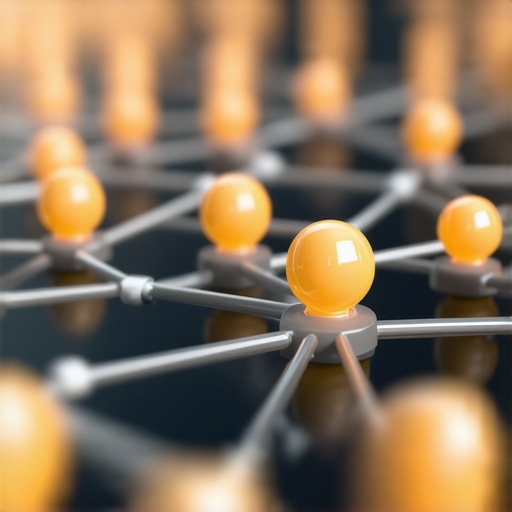 Visual illustration of interconnected digital nodes symbolizing backlinks and authority in SEO