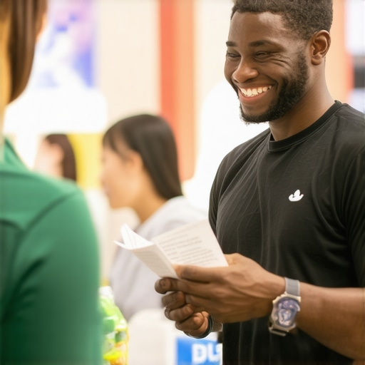 Business owner sponsoring local event with community engagement