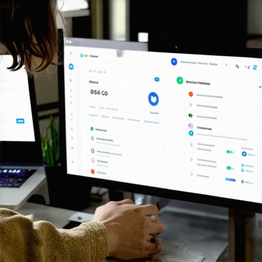 Deep Analysis of Local Search Metrics Person reviewing local SEO data and backlinks on a monitor