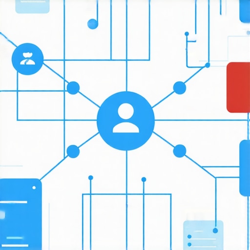 Diagram of interconnected local backlinks, community mentions, and digital signals forming a web of authority.