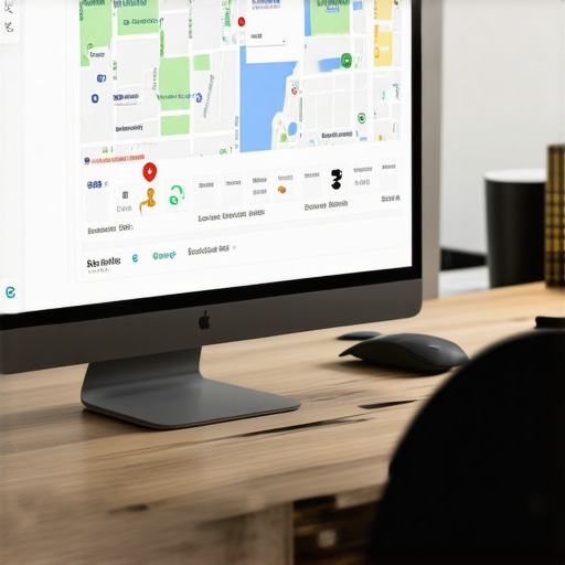 A computer screen displaying local SEO analytics and backlinks
