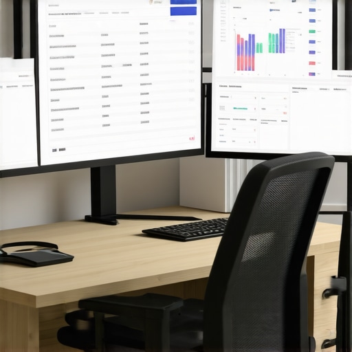 A person analyzing local SEO performance with dashboards showing backlinks, citations, and schema data.