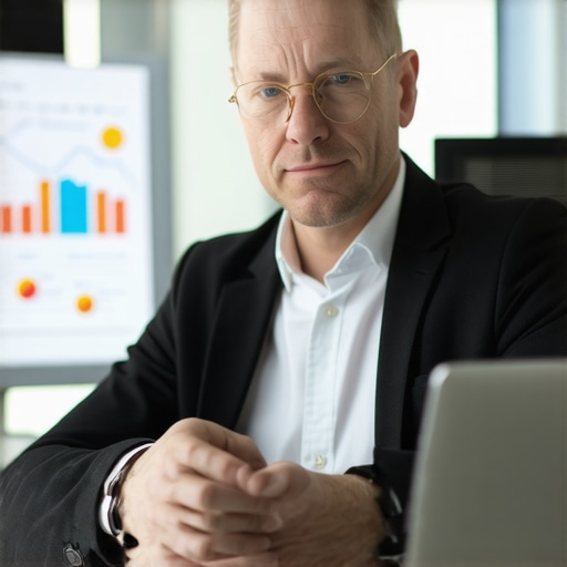 Analyzing Local SEO Strategies A person reviewing local SEO and backlink data on a laptop with maps and charts.