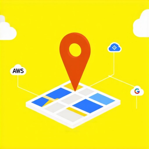 Infographic showing how high-authority cloud nodes strengthen local map rankings through entity stacking.