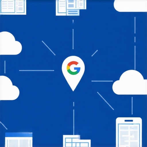 Diagram illustrating how schema and cloud nodes connect to a local map pin