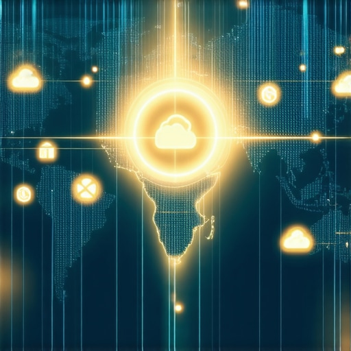 Advanced Local Authority Stacking Visualization A visual representation of an authority stack showing map pins and cloud nodes for local SEO dominance.