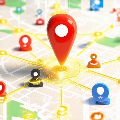 Diagram showing how local nodes and cloud stacks connect to build local SEO authority.