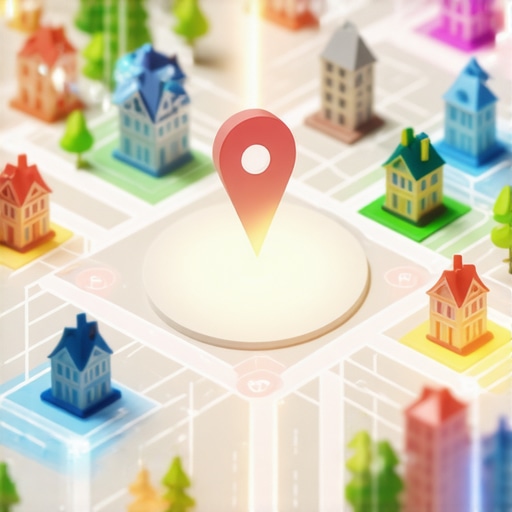 A digital representation of how a business entity connects to neighborhood nodes for local SEO authority.