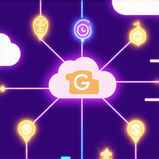Visual representation of a multi-cloud authority stack for local map rankings