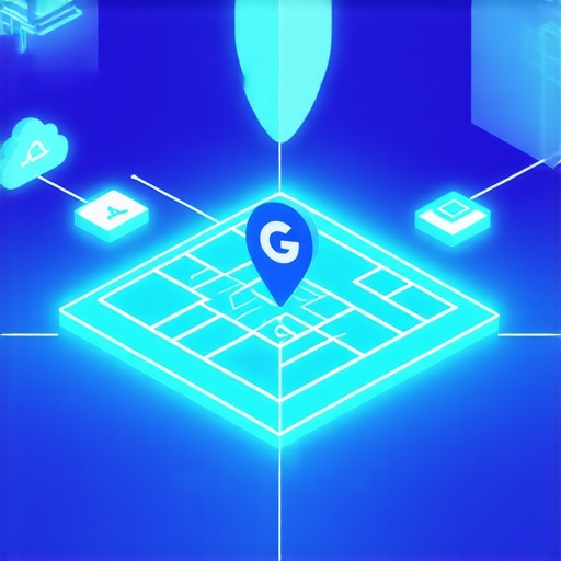 Diagram showing how local SEO authority stacking connects cloud nodes and maps.