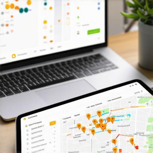 A workspace with digital tools used for maintaining local SEO authority stacks and map rankings.