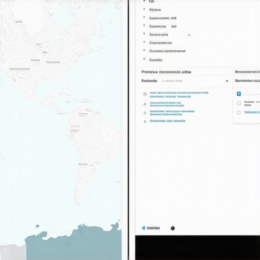 A split screen showing a digital map pin and structured JSON-LD schema code to illustrate local SEO entity alignment.