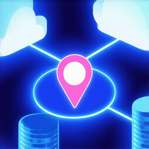 Diagram illustrating structured data errors between cloud authority stacks and a Google map pin