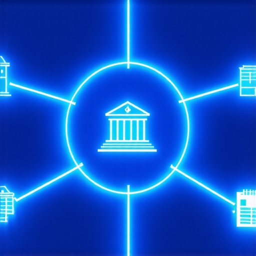 Diagram illustrating how local SEO authority stacking connects a business to community entities.