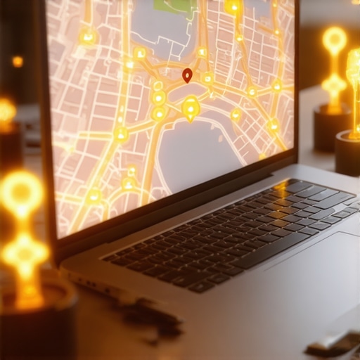 Visual representation of local authority stacking nodes on a city map.