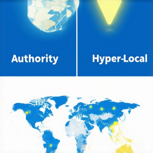 High Authority vs Local Relevance for SEO Comparison of general domain authority and local geographic relevance in SEO link building.