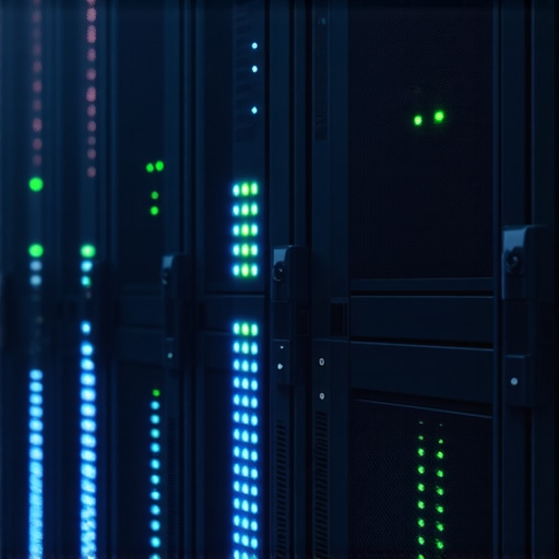 High Performance Cloud Nodes Representing Authority Stacks Close-up of server racks in a datacenter representing cloud authority stacks
