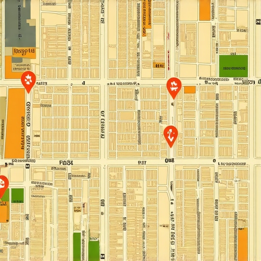 A conceptual image showing a neighborhood map with glowing pins representing local business authority and connectivity.