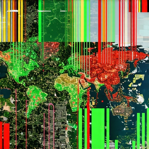 A 3D grid map showing ranking positions for local SEO