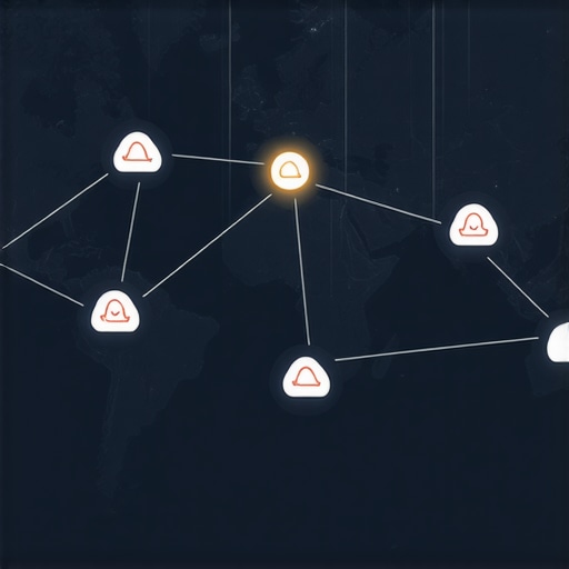 A visual representation of an advanced local SEO authority stack showing interconnected cloud nodes and geographic signals.