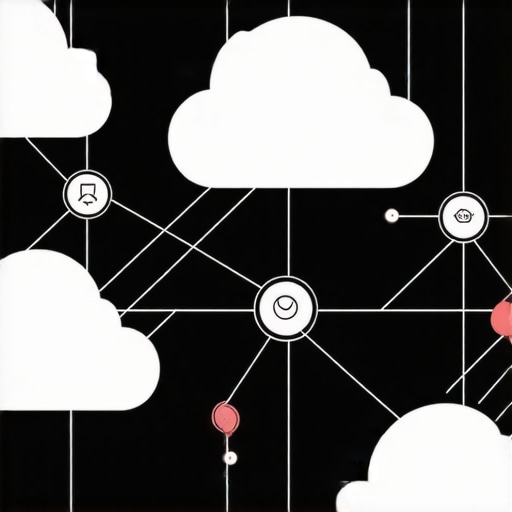 A diagram showing how local businesses use cloud stacks and entity syncing to dominate search results.