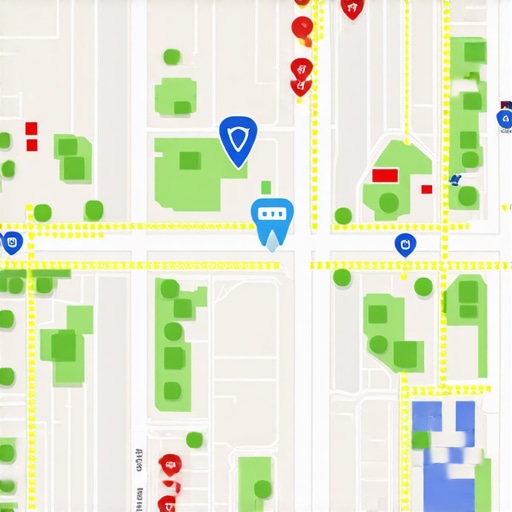 Local Entity Authority Visualized A 3D visualization of how a dental practice connects to local neighborhood entities for SEO authority.