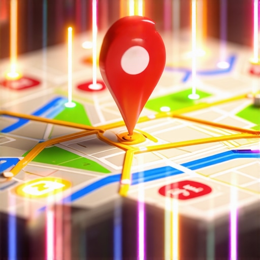Local Entity Backlink Relationships Diagram illustrating highly targeted local backlinks connecting to a map pin