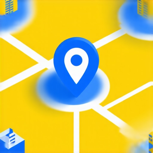 Digital visualization of local SEO authority stacking showing hyper-local link connections