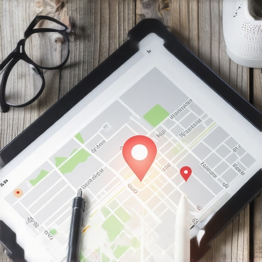 A digital representation of local news stories influencing map pin positions for SEO authority.