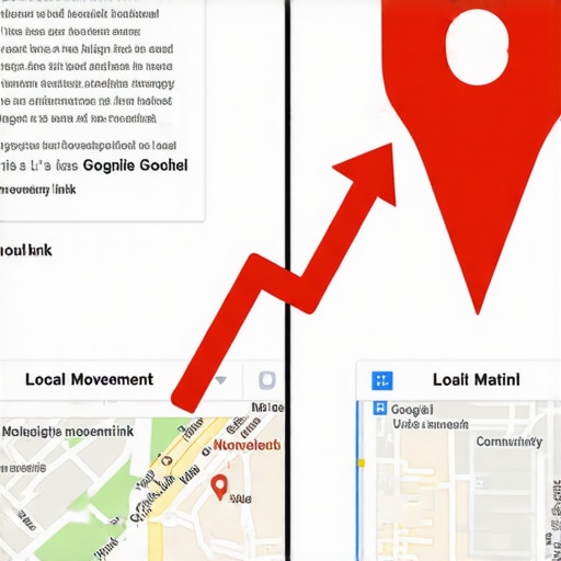 Graphic comparing the map ranking impact of local community links versus national high-authority backlinks for local SEO.