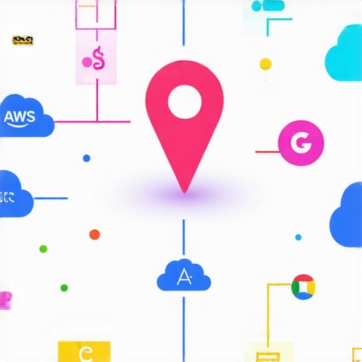 A visual representation of how cloud nodes and Google properties connect to build local SEO authority.
