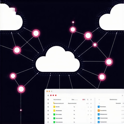 Visualization of a verified local entity network with cloud nodes and backlinks