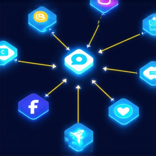 A visual representation of an authority stack showing how different digital nodes connect to a local business profile.