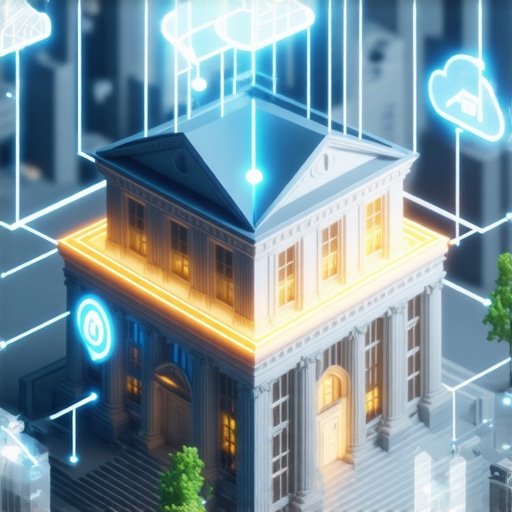 Isometric 3D visualization of a local SEO authority stack
