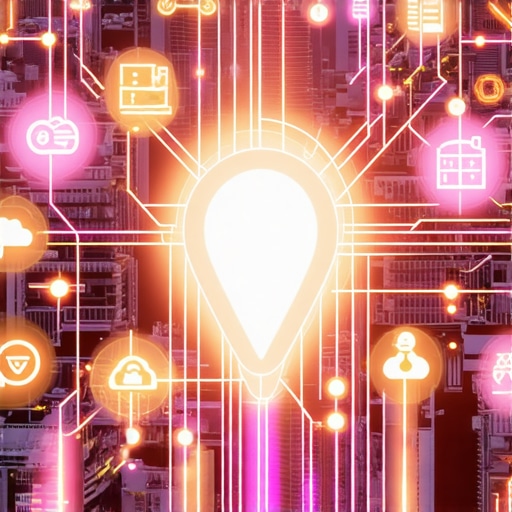 Local SEO Authority Stacking and Entity Mapping Visual representation of a local business entity synced across cloud nodes for SEO.