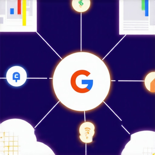Diagram of a local SEO authority stack showing how cloud nodes connect to a Google Business Profile