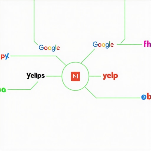 A visual representation of how consistent business data creates a strong local authority network.