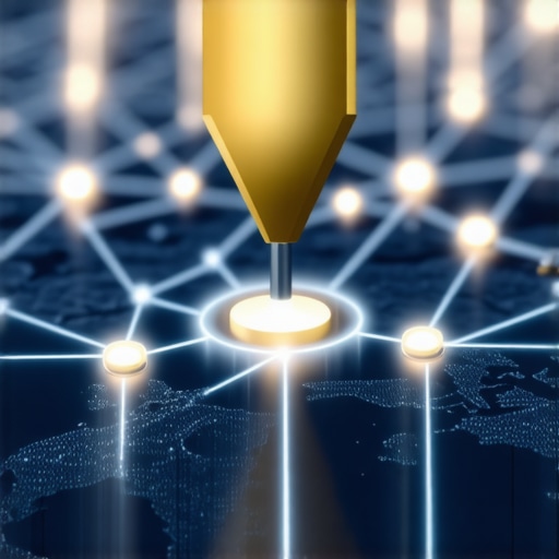 A visual representation of an authority stack and interconnected local search nodes