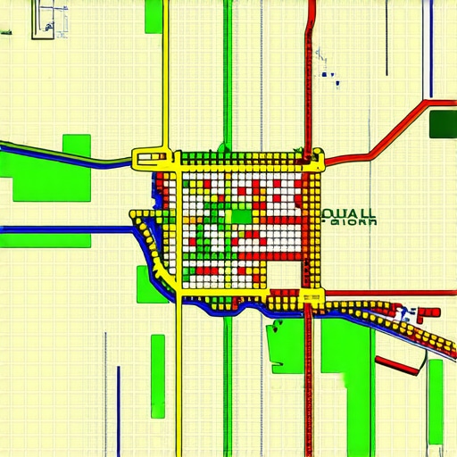A map showing local SEO ranking heatmaps with a grid of ranking positions.
